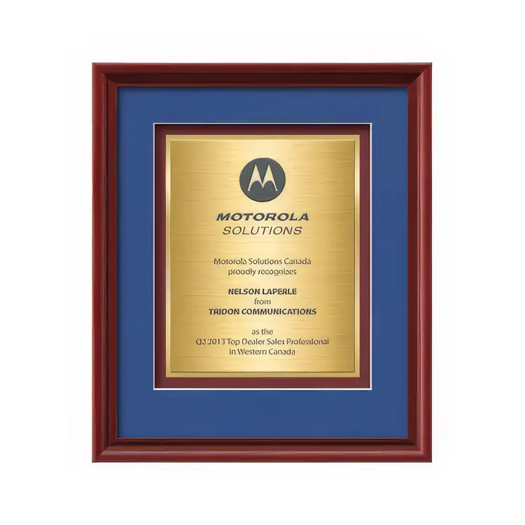 Certificat encadré Waterleaf Raven TexEtch #7