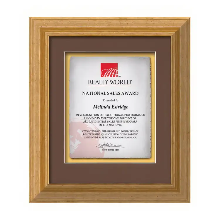 Waterleaf Terrene Multicolor Framed Certificate #8
