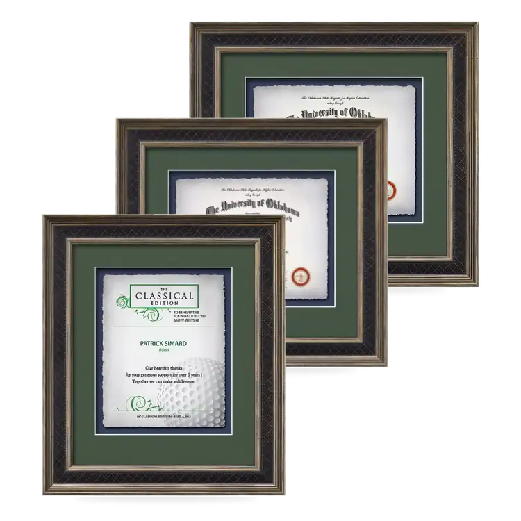 Certificat encadré Waterleaf Tuscan Multicolore