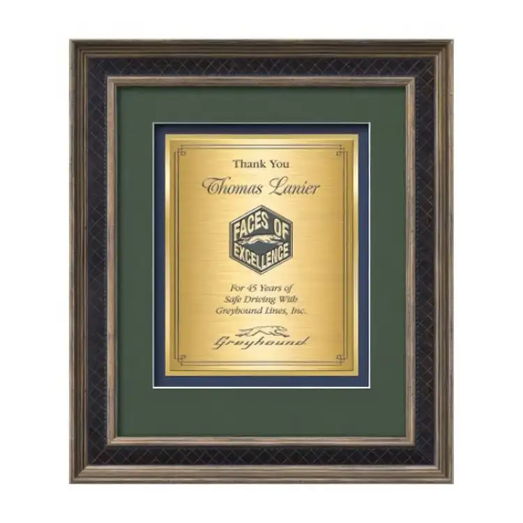 Waterleaf Tuscan TexEtch Framed Certificate #2