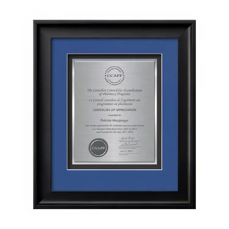 Waterleaf Yorktech TexEtch Framed Certificate #3
