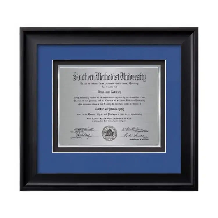 Waterleaf Yorktech TexEtch Framed Certificate #4