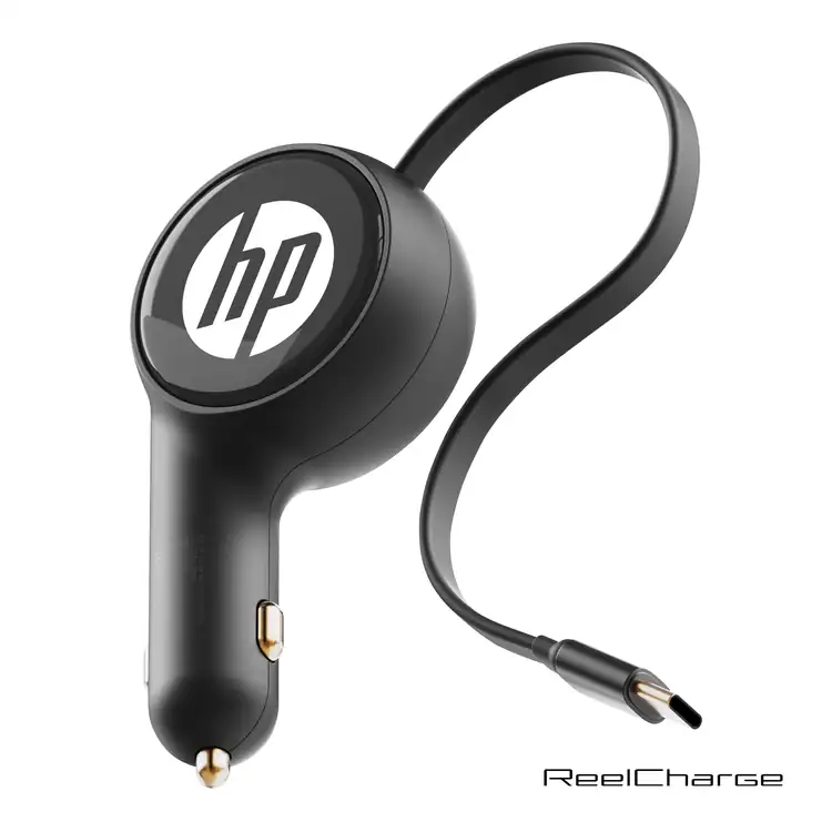 ReelCharge Car Charger 60W with Retractable Cable