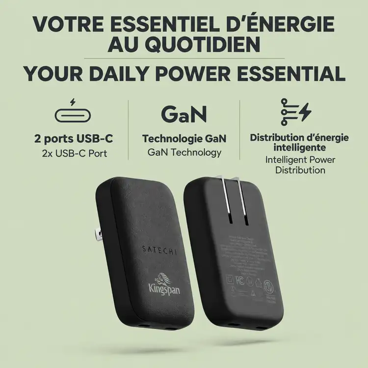SATECHI OntheGo Slim GaN Wall Charger 67W #8
