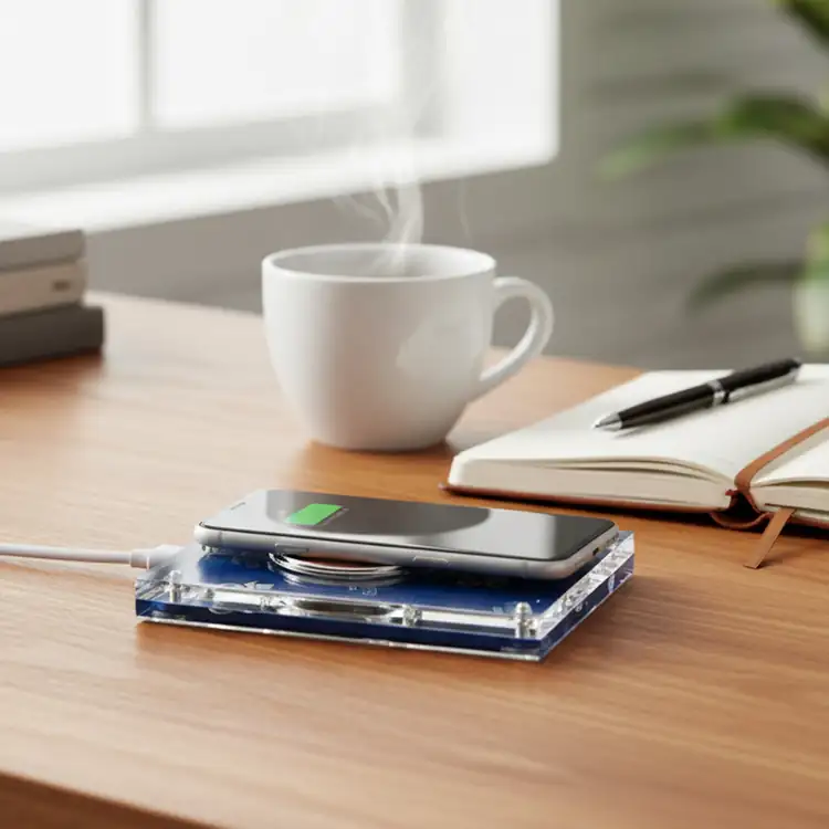 Chargeur sans fil 15 W en acrylique transparent #2