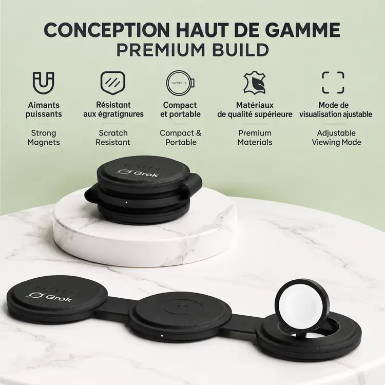 Chargeur sans fil pliable SATECHI OntheGo Qi2 3 en 1 #7