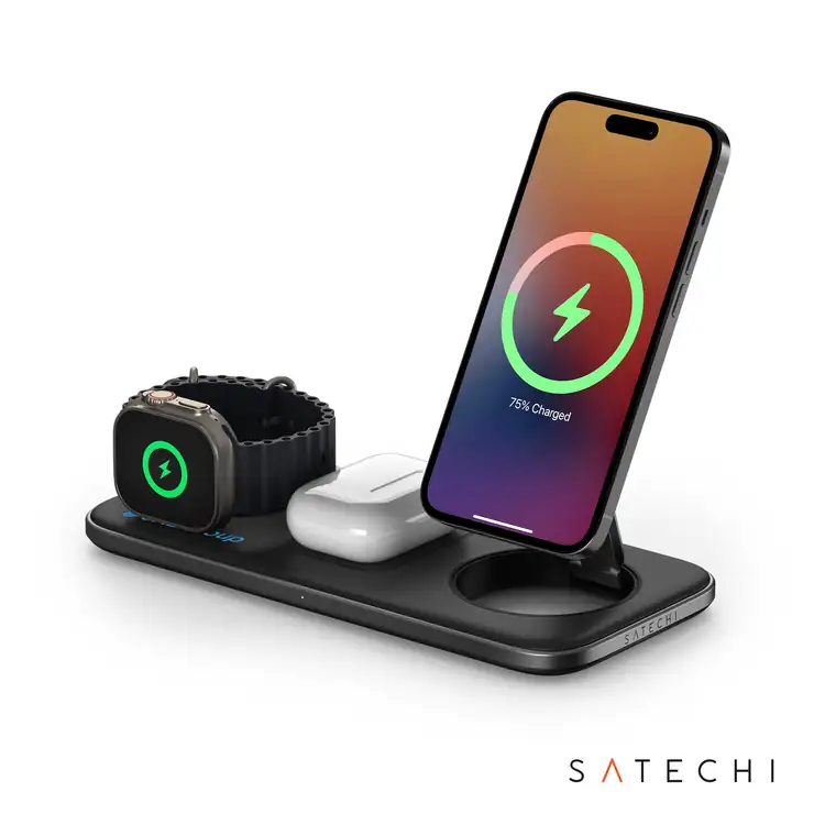 SATECHI Qi2 Trio Foldable Wireless Charging Pad #2