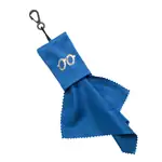 Chiffon de nettoyage en microfibre 5 x 5 pouces avec pochette et attache