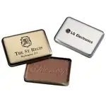 Chocolat moulé personnalisé 10 oz en boîte métallique