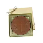 Chocolat moulé personnalisé 2-1/2 oz en coffret