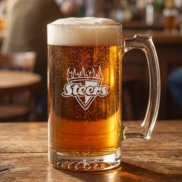 Columbus Beer Stein 12 oz - Deep Etch #3