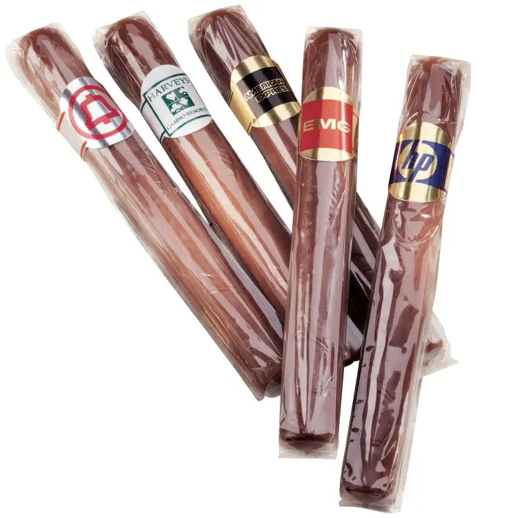 Cigare en chocolat avec emballage personnalisé