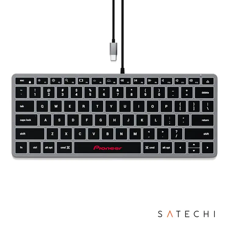 SATECHI Slim W1 Backlit USB-C Wired Keyboard