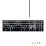 Clavier filaire USB-C rétroéclairé SATECHI Slim W3