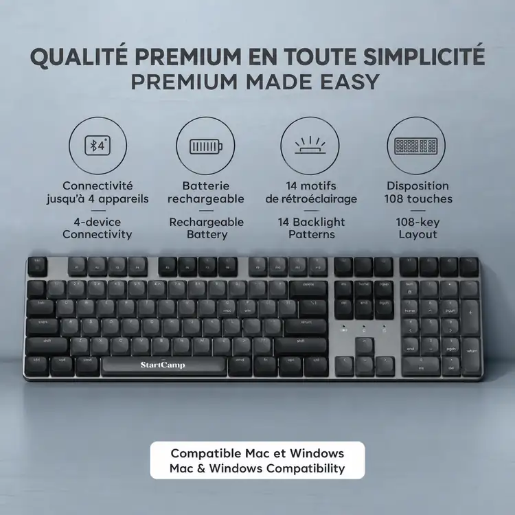 SATECHI SM3 Slim Backlit Bluetooth Mechanical Keyboard #6
