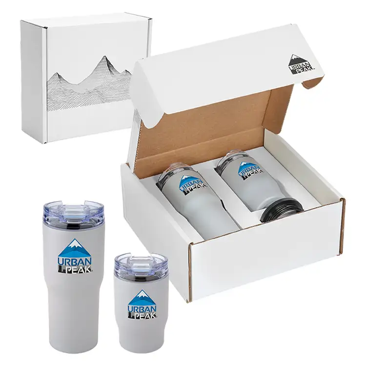 Urban Peak Trail Two-Tumbler Recycled Cardboard Gift Set