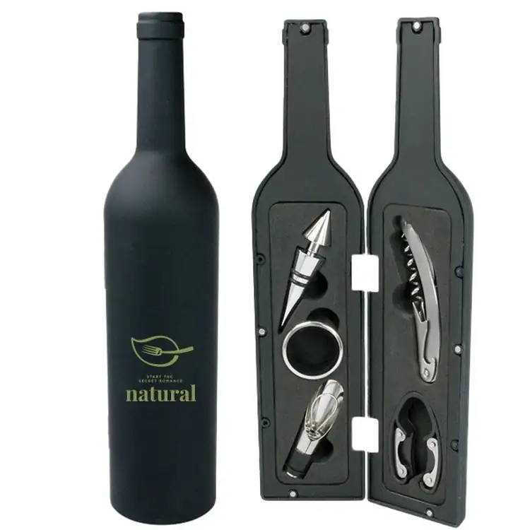 Malbec Bottle Shaped Wine Set