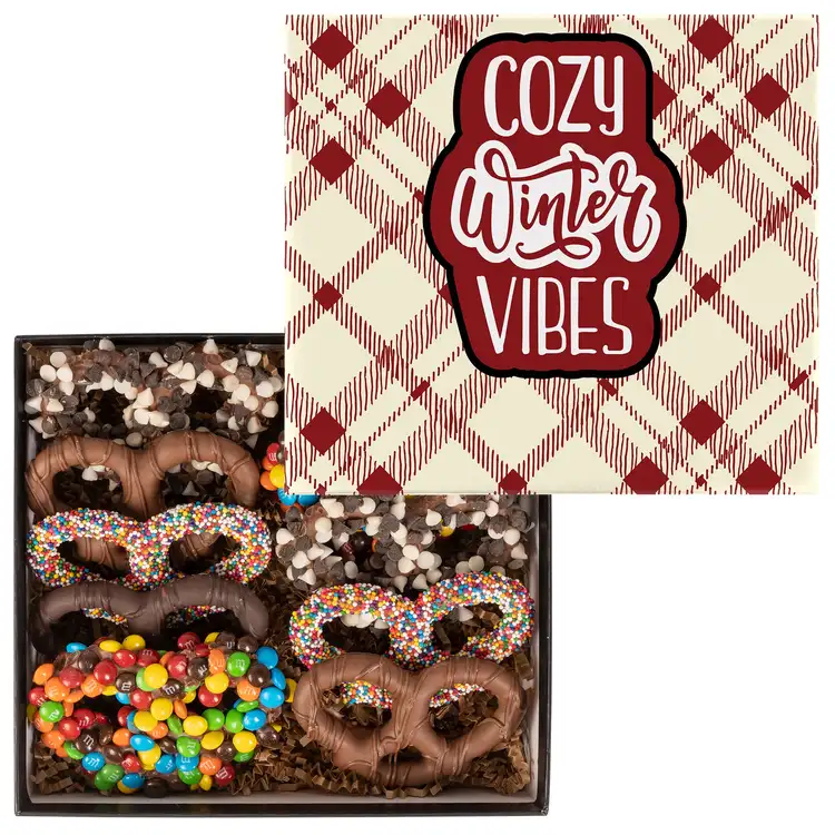Coffret avec couvercle multicolore de bretzels chocolatés Premier #2