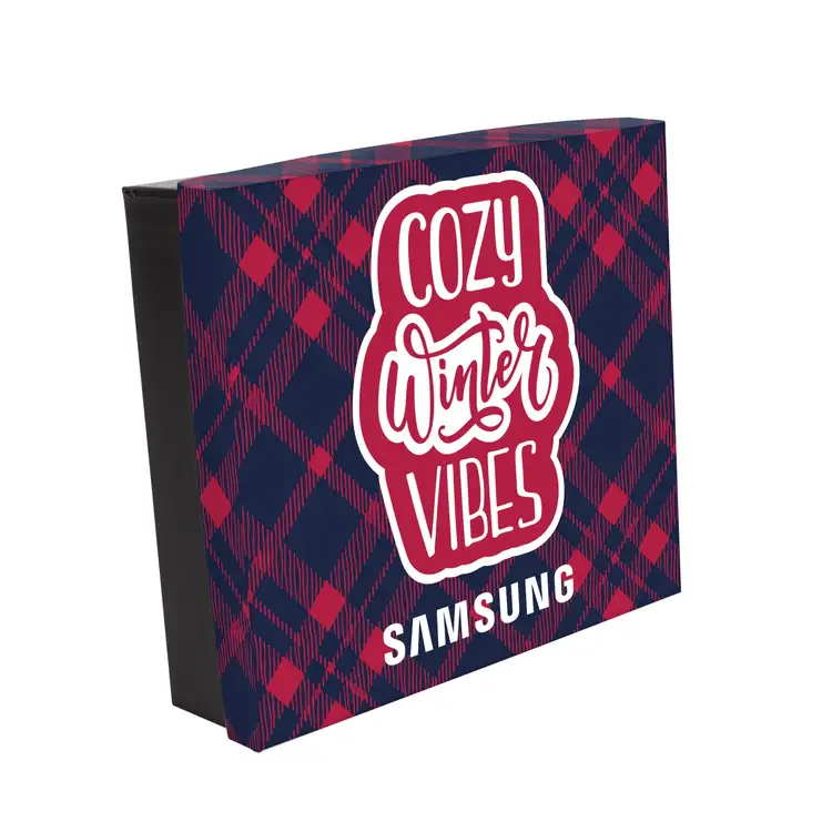 Full Colour Lid Holiday Chocolate Pretzel Gift Box #3