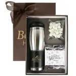 Coffret avec gobelet isotherme 16 oz et chocolat chaud