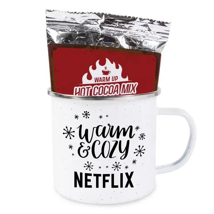 Hot cocoa bar kit with 2 camping mugs #14