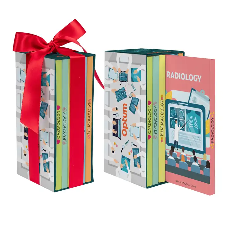 3 oz. Chocolate Bar Bookcase Box #14
