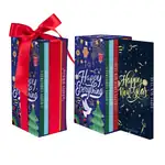 Coffret bibliothèque de six tablettes de chocolat 3 oz