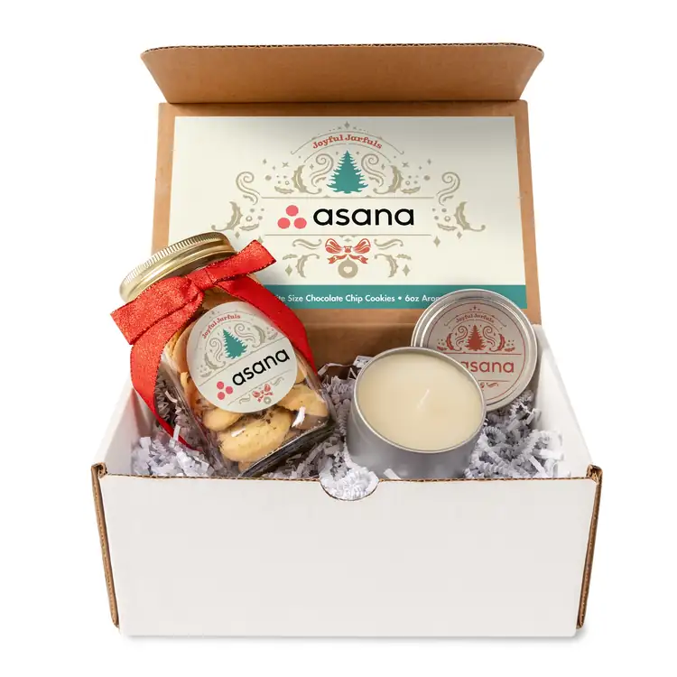 Mason Jar Cookies and Candle Gift Set #2