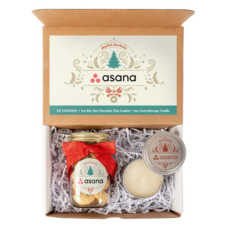 Mason Jar Cookies and Candle Gift Set #3