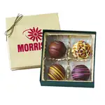 Coffret cadeau de quatre truffes assorties