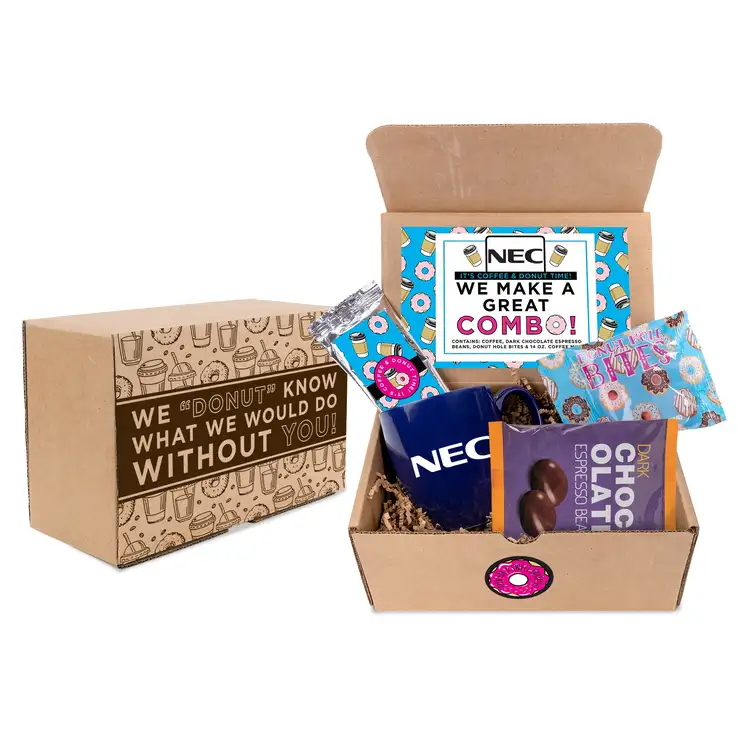 Coffee and donut bite kit with 14 oz mug