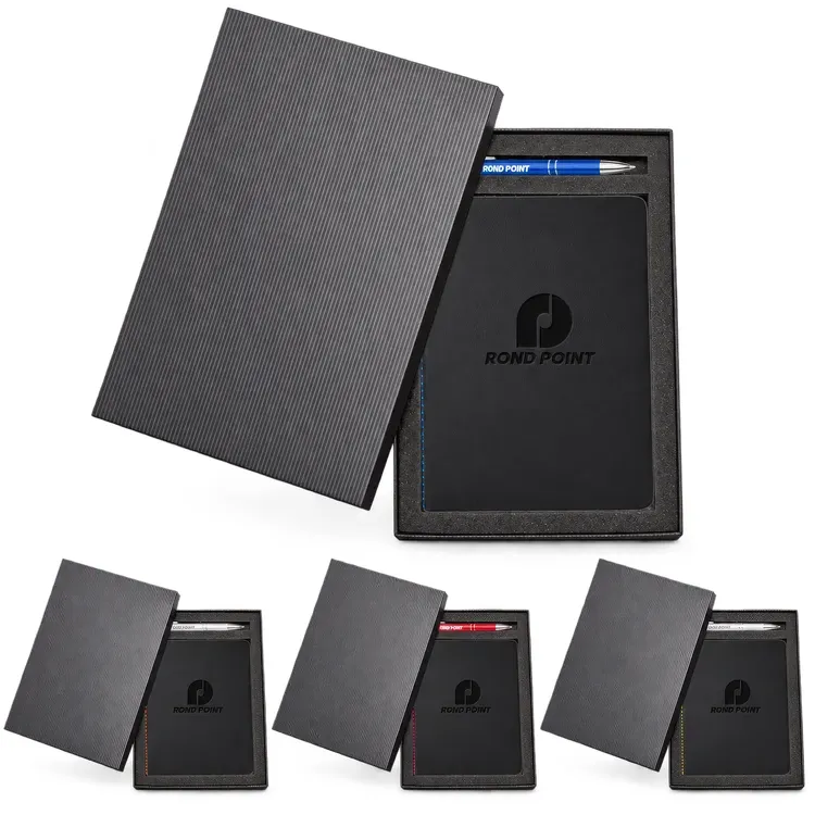 Eccolo New Wave Journal and Clicker Pen Gift Set