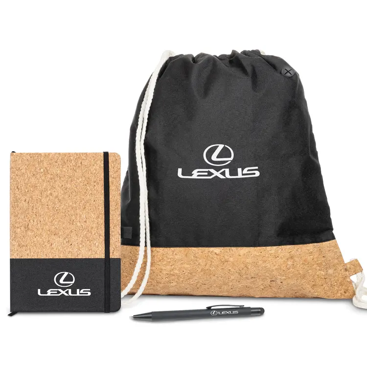 Cousteau Notebook, Pen and Drawstring Tote Gift Set