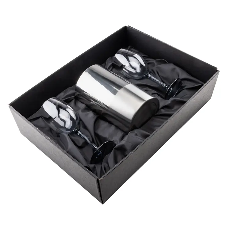 Soudan Wine Glass Set of 2 11 oz Smoke with Catania Cooler #2