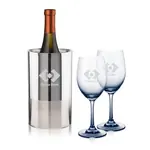 Coffret de 2 verres à vin Soudan 11 oz Fumé et refroidisseur Catania