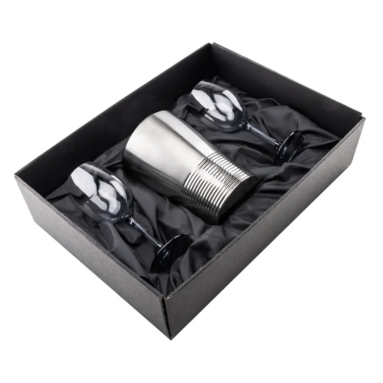 Soudan Wine Glass Set of 2 11 oz Smoke with Genoa Cooler #2