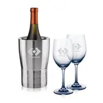 Coffret de 2 verres à vin Soudan 11 oz Fumé et refroidisseur Genoa