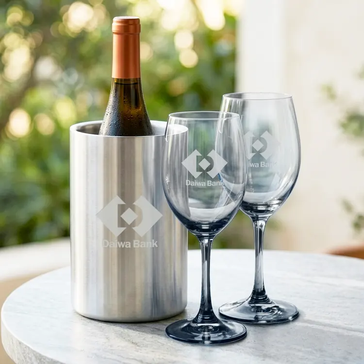 Soudan Wine Glass Set of 2 11 oz Smoke with Jacobs Cooler #3