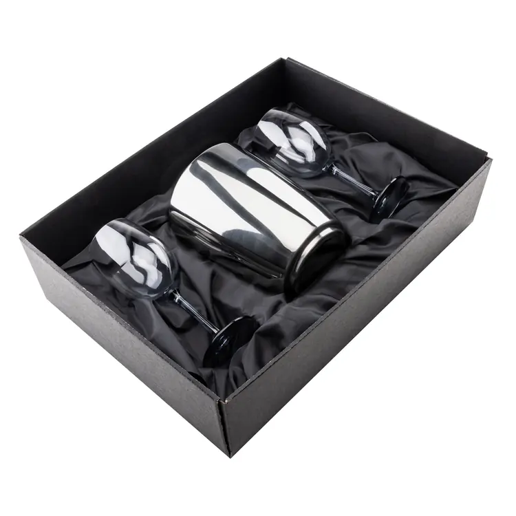 Soudan Wine Glass Set of 2 11 oz Smoke with Pescara Cooler #2