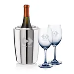 Coffret de 2 verres à vin Soudan 11 oz Fumé et refroidisseur Pescara
