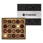 Coffret de 20 truffes avec bande argentée