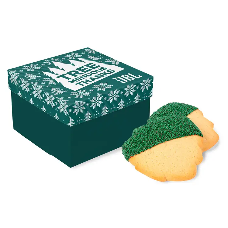 3 Pack Christmas Tree Cookies in Full Color Gift Box #3