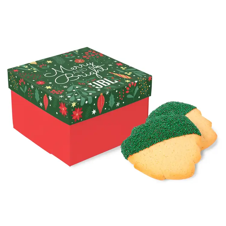3 Pack Christmas Tree Cookies in Full Color Gift Box