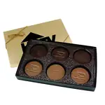 Coffret de 6 biscuits chocolatés ronds