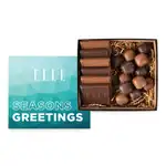 Coffret de 6 biscuits et caramels au sel de mer à couvercle multicolore