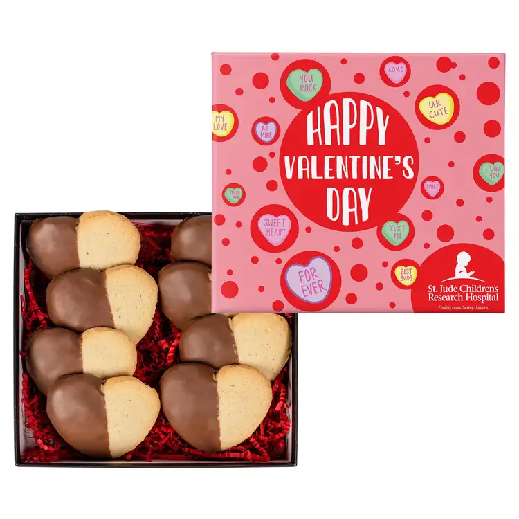 Chocolate Dipped Heart Cookie in Gift Box #2