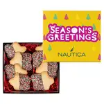 Coffret de 8 biscuits étoiles avec nonpareils des fêtes