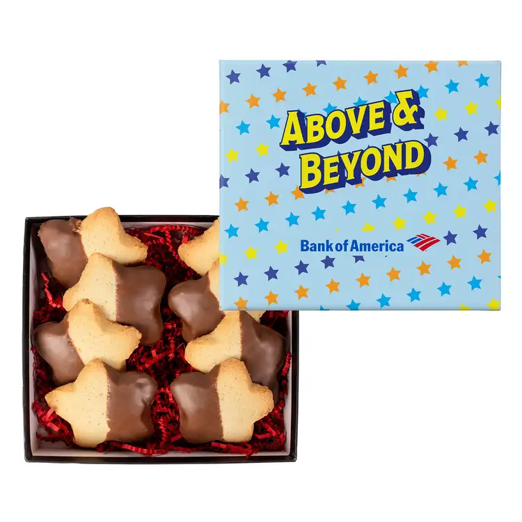 Chocolate Dipped Star Cookie in Gift Box #2