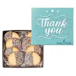 Coffret de 8 biscuits ronds au chocolat et nonpareils