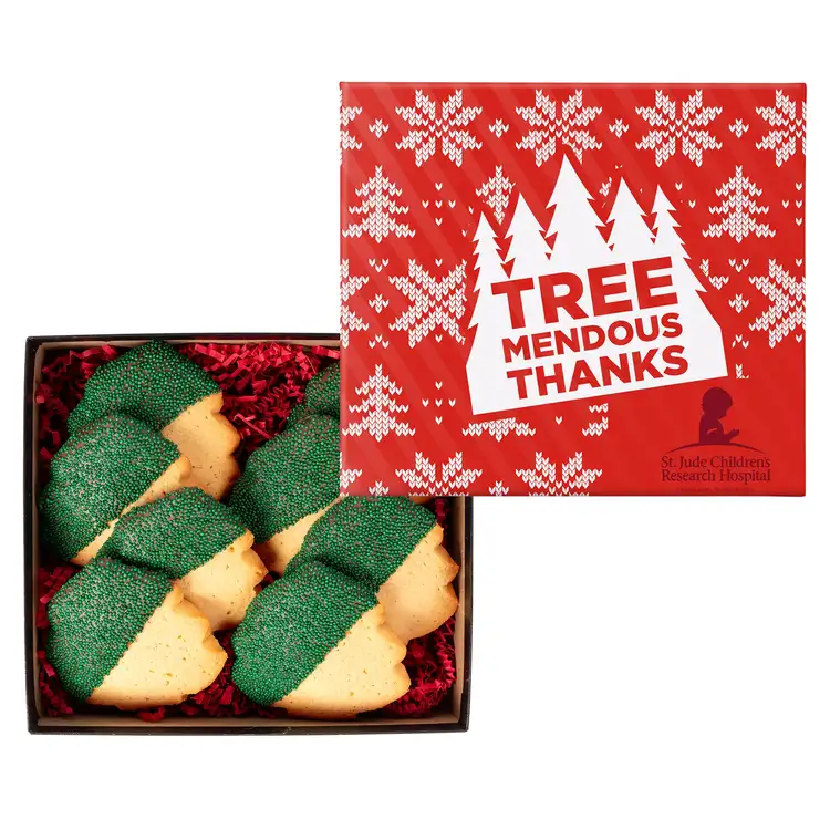 Decadent Christmas Tree Cookies in Gift Box #2